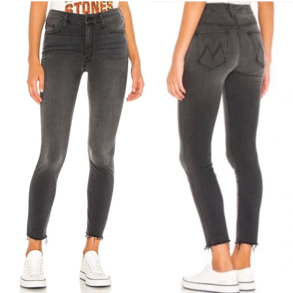 Mother High Waisted Looker Ankle Fray Jean in Lighting Up Lanterns‎ Size 25